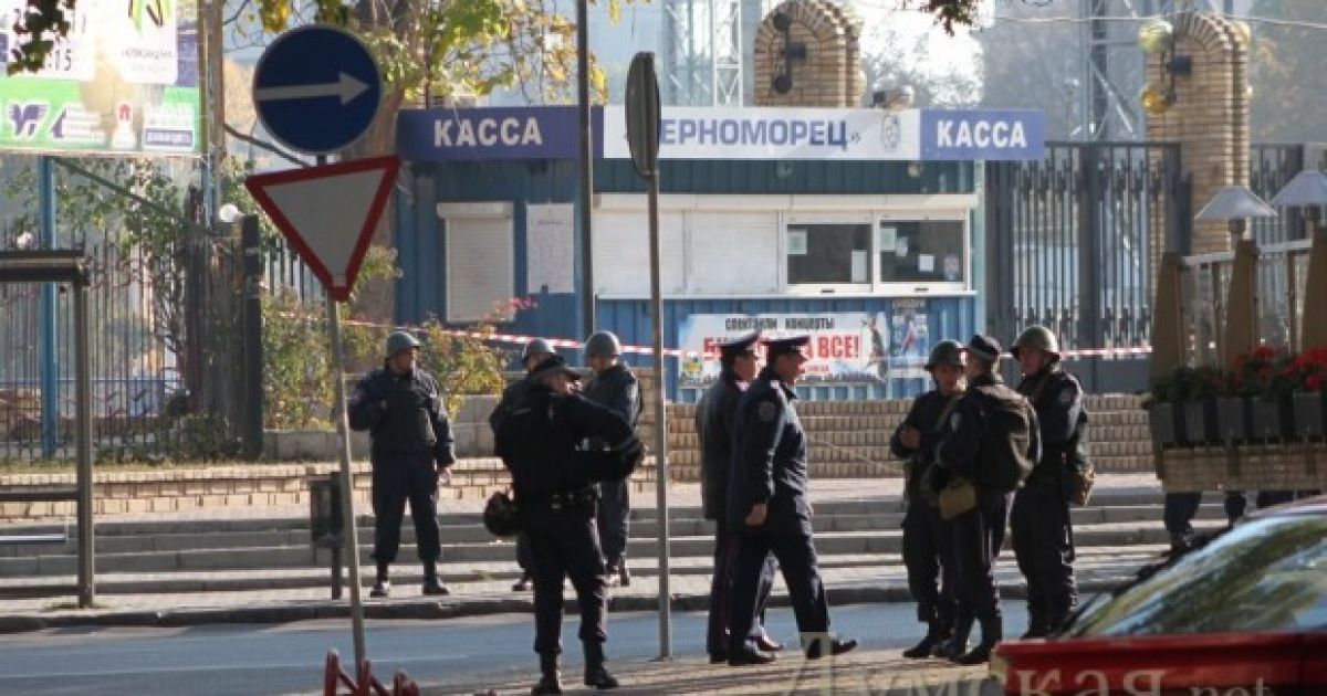 В центрі Одеси провели навчання СБУ із затримання терористів. / © Думская.net