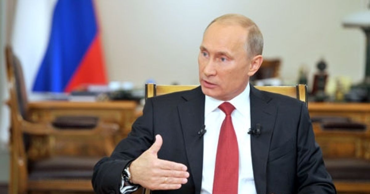 Володимир Путін дав інтерв&#039;ю трьом російським телеканалам