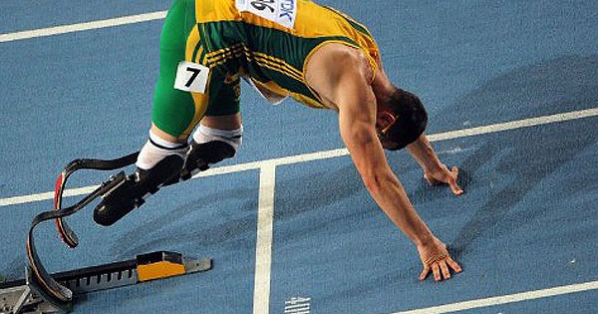 Оскар Пісторіус, спринтер з Південної Африки, виступає на Чемпіонаті світу з легкої атлетики / © AFP