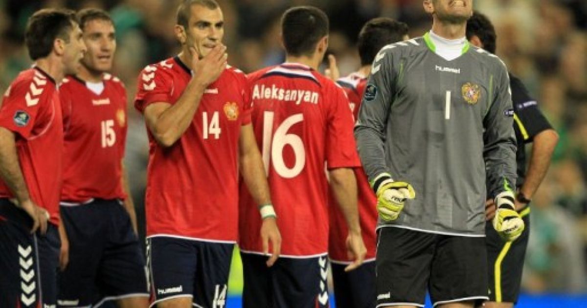 Вірменські футболісти шоковані рішенням арбітра