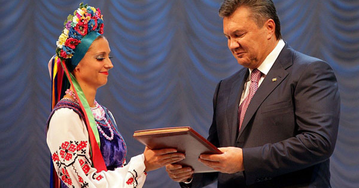 Президент Віктор Янукович взяв участь в урочистому всеукраїнському зібранні з нагоди Дня шахтаря. / © Украинское Фото