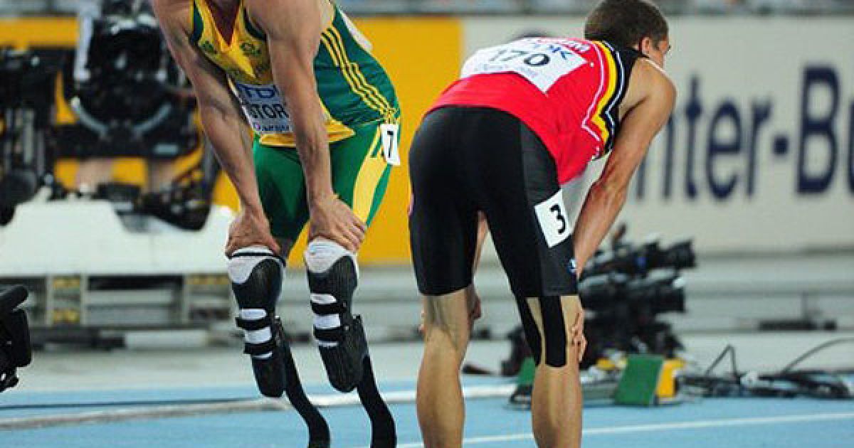 Оскар Пісторіус, спринтер з Південної Африки, виступає на Чемпіонаті світу з легкої атлетики / © AFP