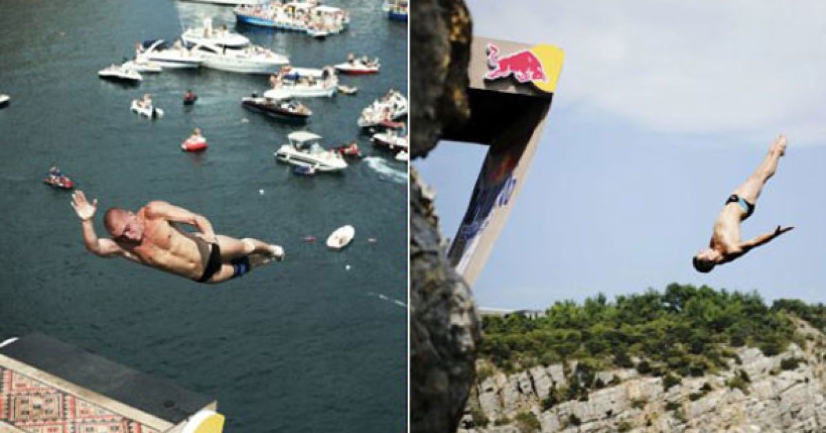 В Ялті вперше провели фінал престижної світової серії Red Bull Cliff Diving 2011. / © RedBullContentpool