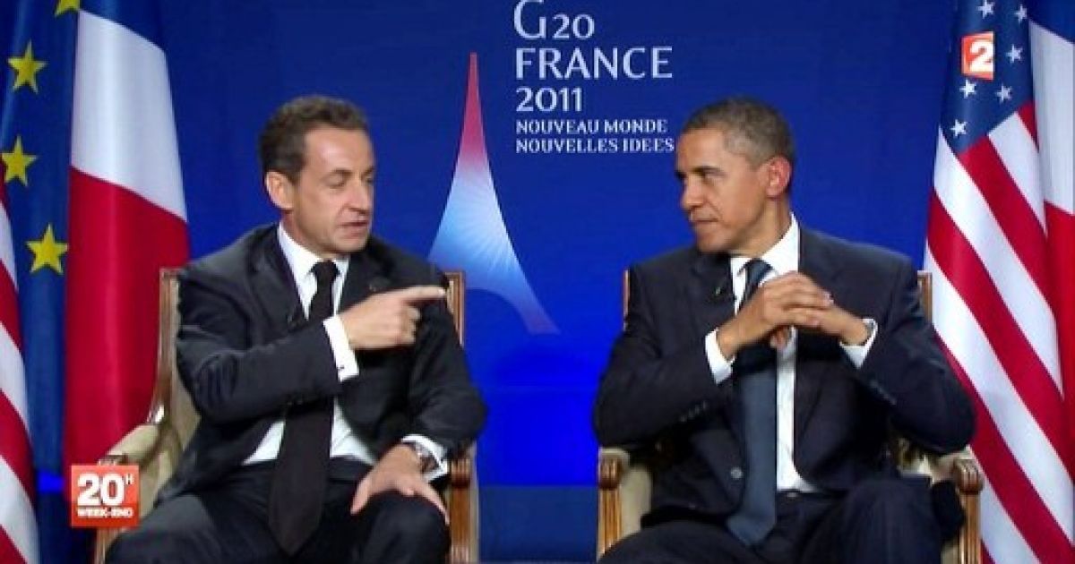 Ніколя Саркозі та Барак Обама під час саміту G20