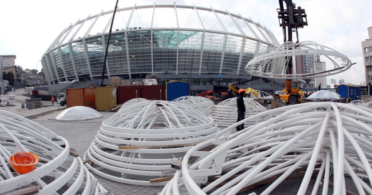 Головну арену чемпіонату Євро-2012, НСК "Олімпійський" в Києві завершили на 95% / © ukraine2012.gov.ua