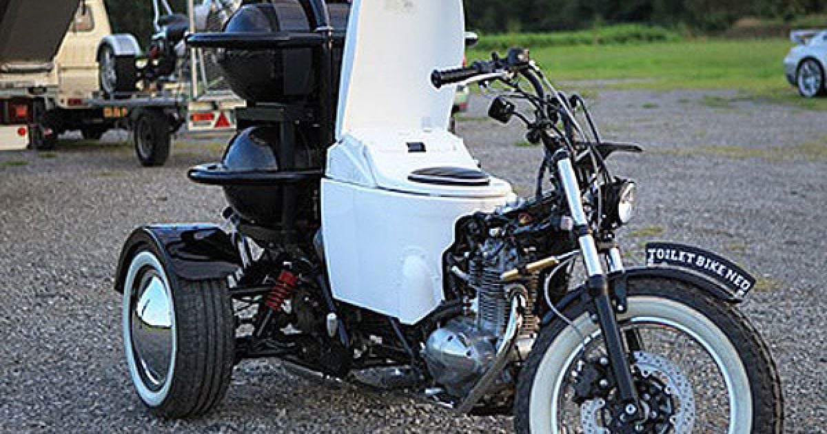 В Японії винайшли мотоцикл-унітаз Toilet Bike Neo, який працює на людських фекаліях та газах.