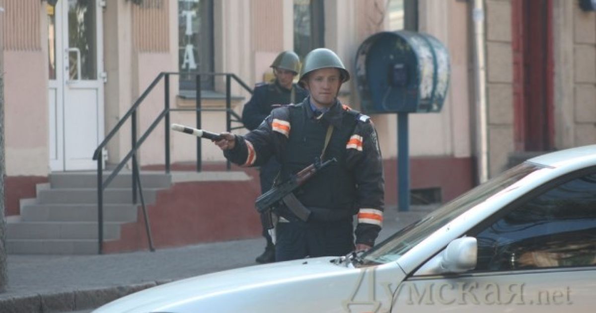 В центрі Одеси провели навчання СБУ із затримання терористів. / © Думская.net