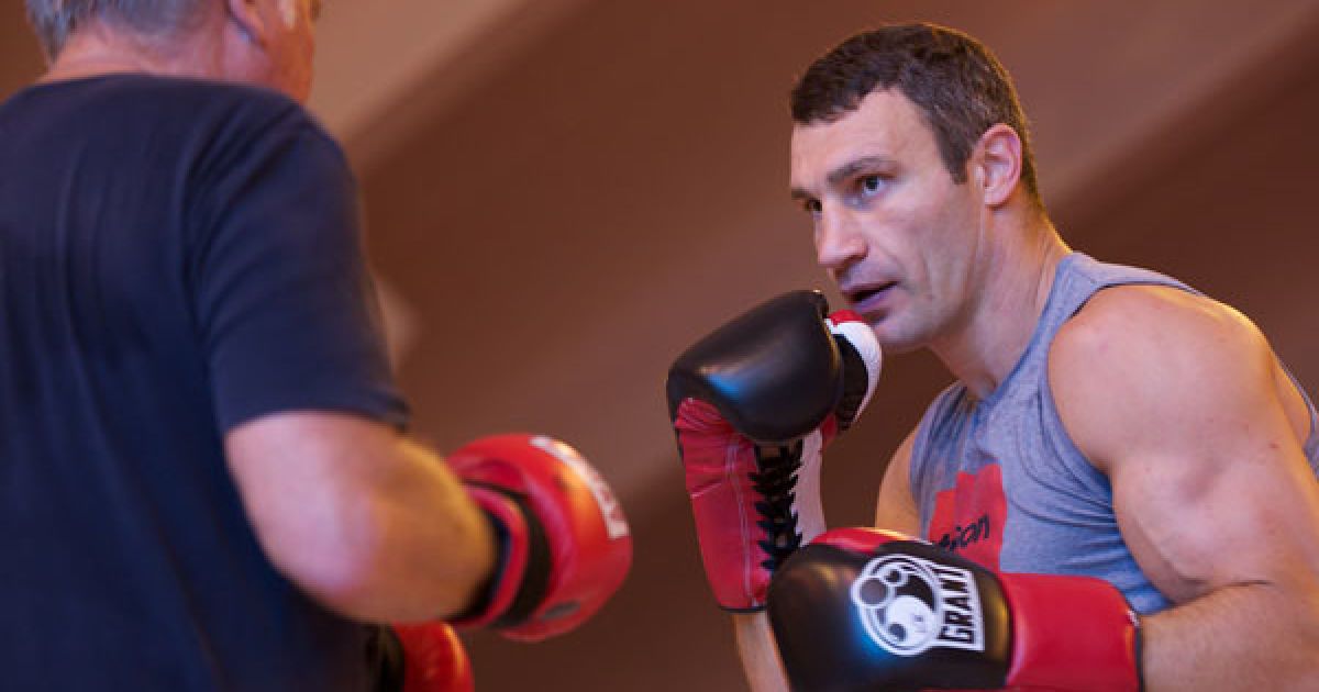 Кличко завершив тренування перед боєм з Адамеком / © www.klitschko.com