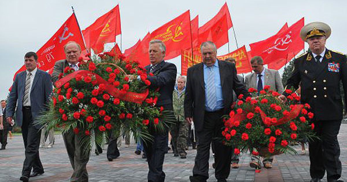 Лідер КПУ Петро Симоненко і глава Компартії РФ Геннадій Зюганов / © УНІАН
