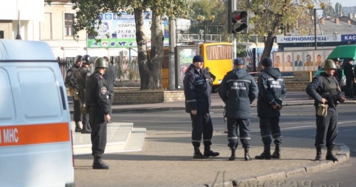 В центрі Одеси провели навчання СБУ із затримання терористів. / © Думская.net