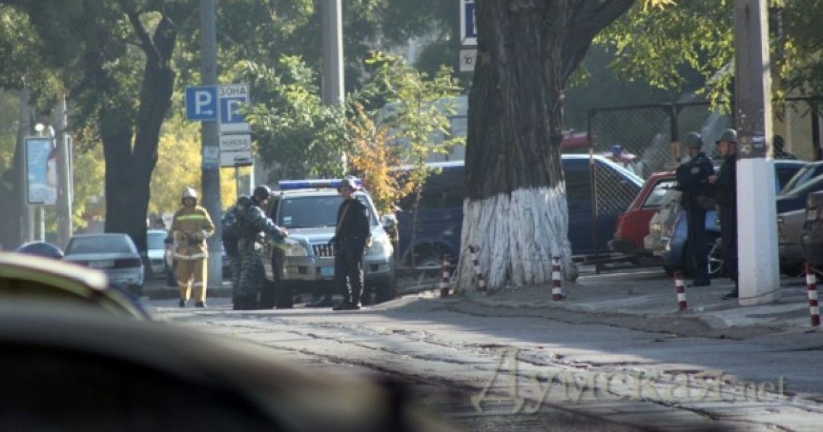 В центрі Одеси провели навчання СБУ із затримання терористів. / © Думская.net