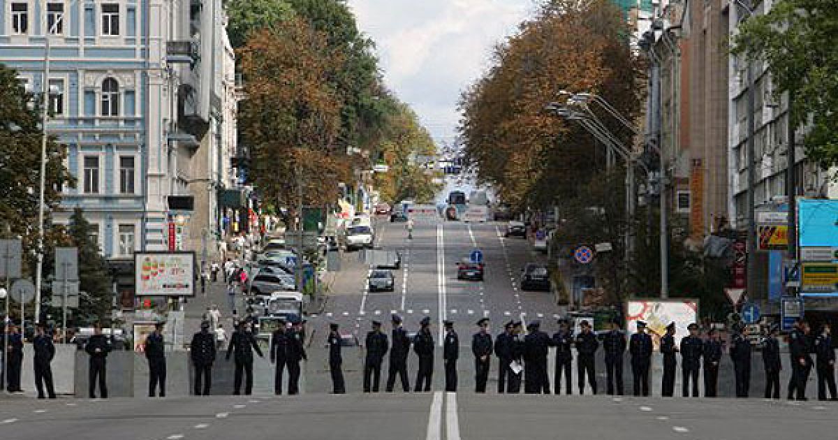 Опозиція побилася з "Беркутом" на мітингу з нагоди незалежності / © УНІАН