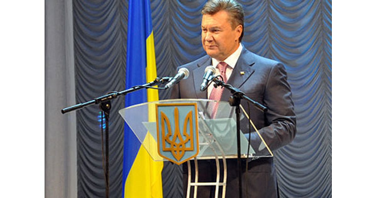 Президент Віктор Янукович взяв участь в урочистому всеукраїнському зібранні з нагоди Дня шахтаря. / © ostro.org