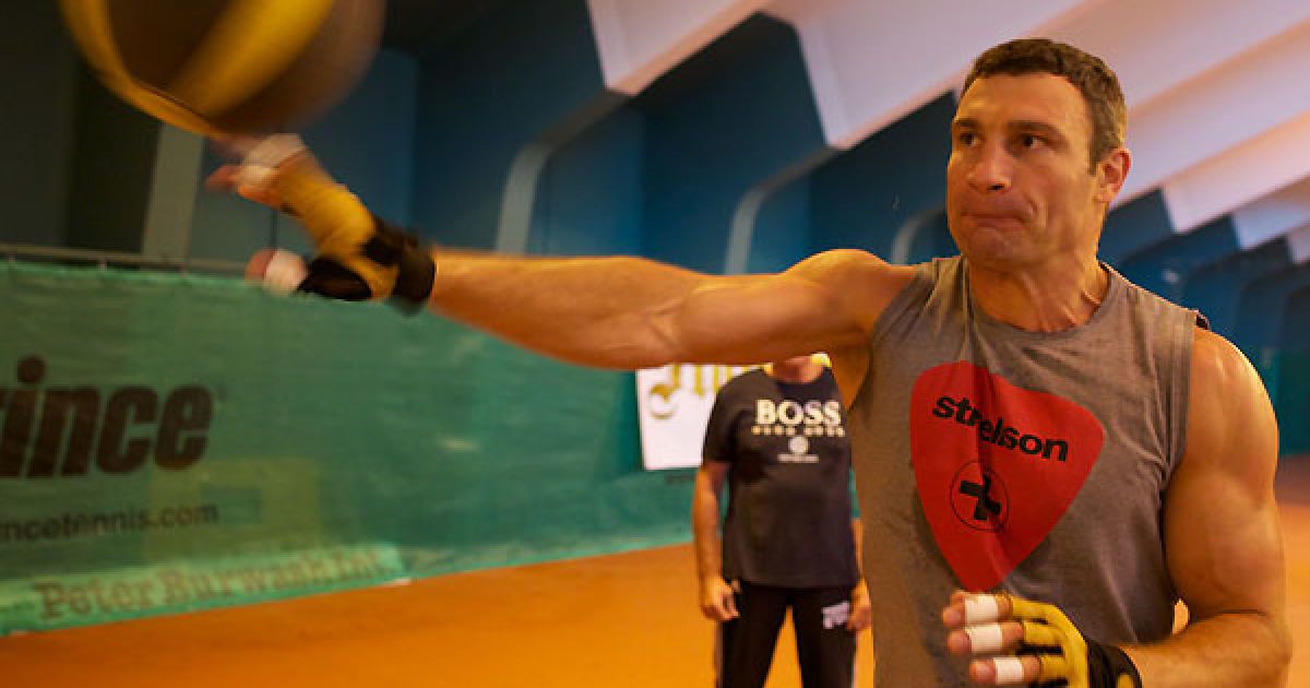 Кличко завершив тренування перед боєм з Адамеком / © www.klitschko.com
