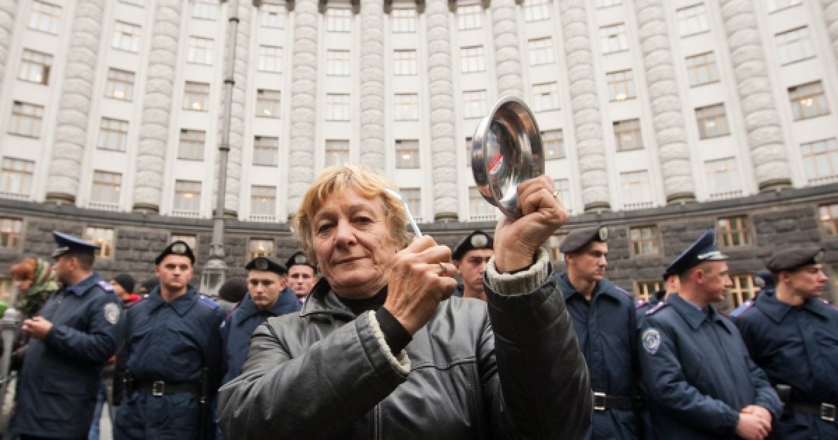 Сотні підприємців вийшли на "Марш порожніх гаманців" у Києві / © Украинское Фото