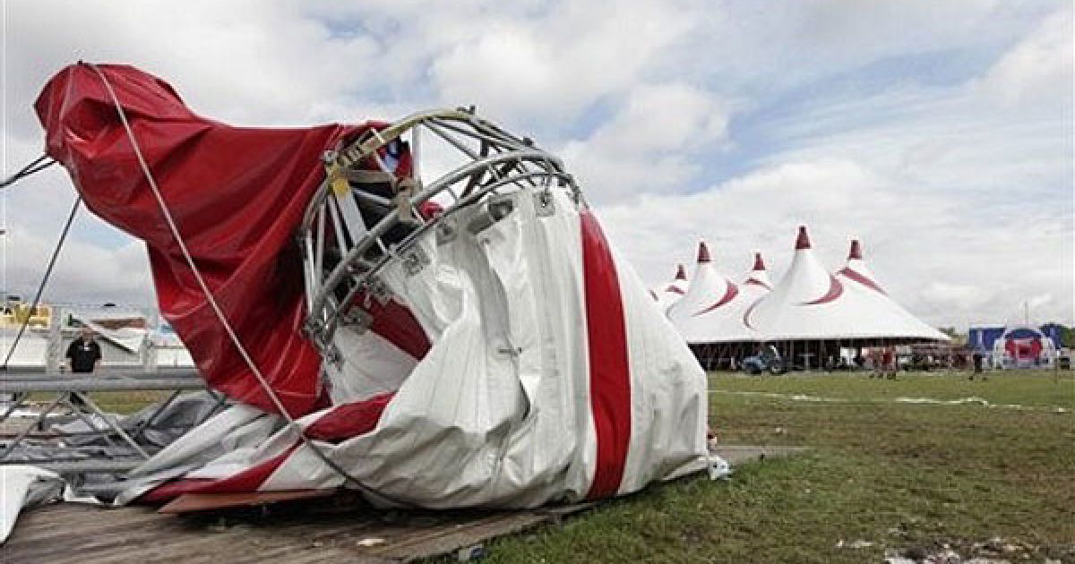 Потужний ураган пронісся над музичним фестивалем Pukkelpop в Бельгії