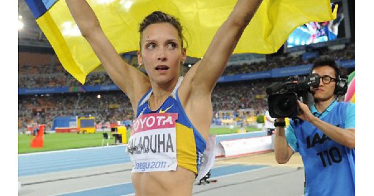 Ольга Саладуха принесла Україні перше "золото" на чемпіонаті світу з легкої атлетики в Тегу / © AFP