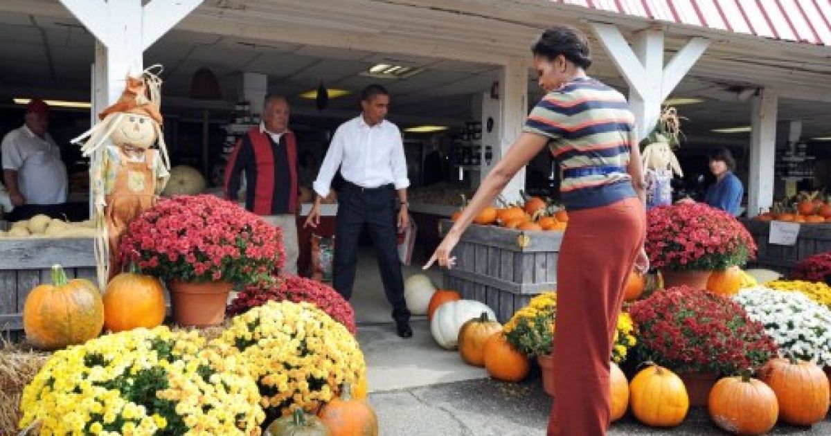 Барак Обама і Мішель Обама у Хемптоні