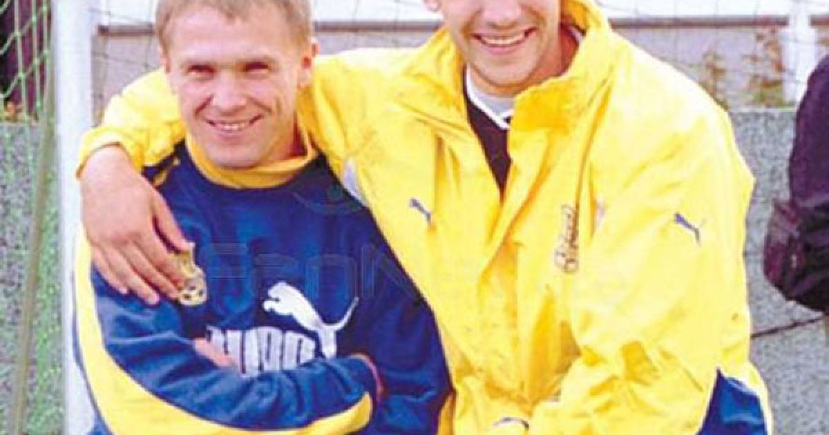 Український футболіст Андрій Шевченко святкує 35-річчя