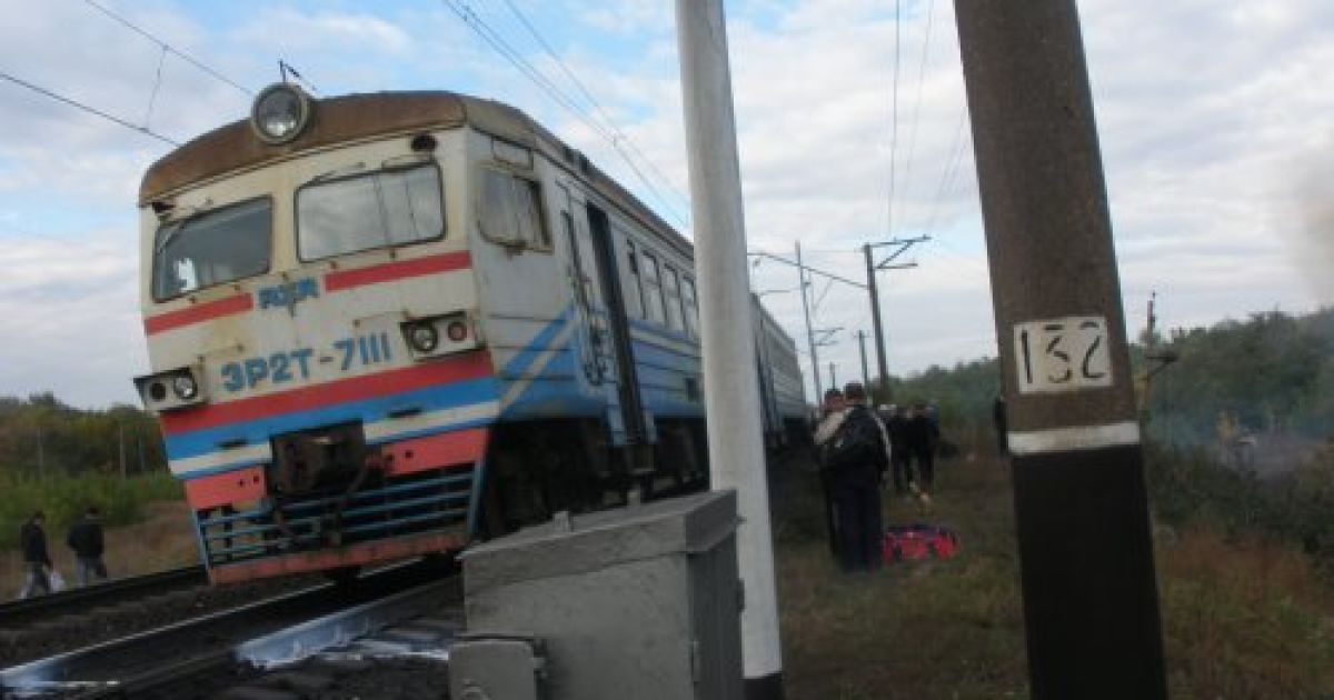 На станції "Приовражне" під Маріуполем сталась залізнична аварія. / © УНІАН