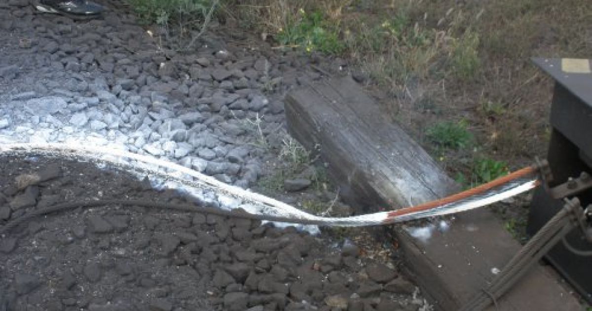На станції "Приовражне" під Маріуполем сталась залізнична аварія. / © УНІАН