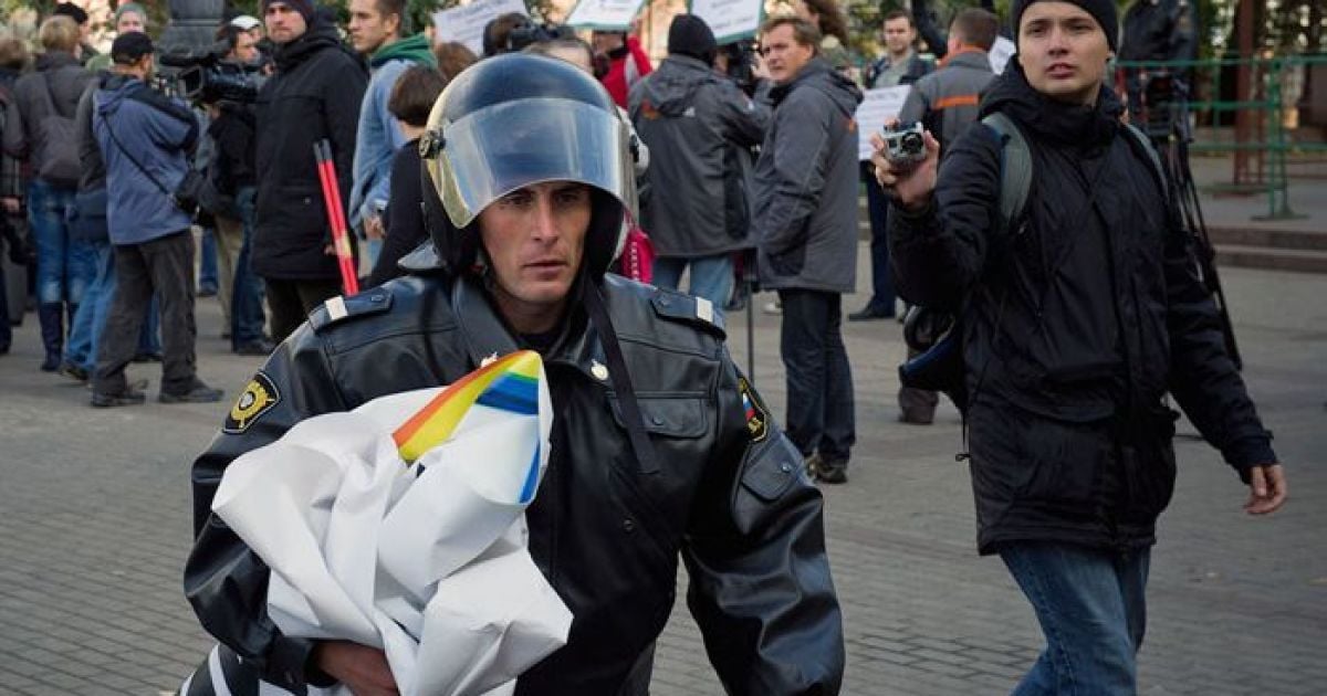 Під час проведення мітингу за права геїв "Марш за рівність" в Москві поліція затримала близько 40 осіб / © Илья Варламов/zyalt.livejournal.com/