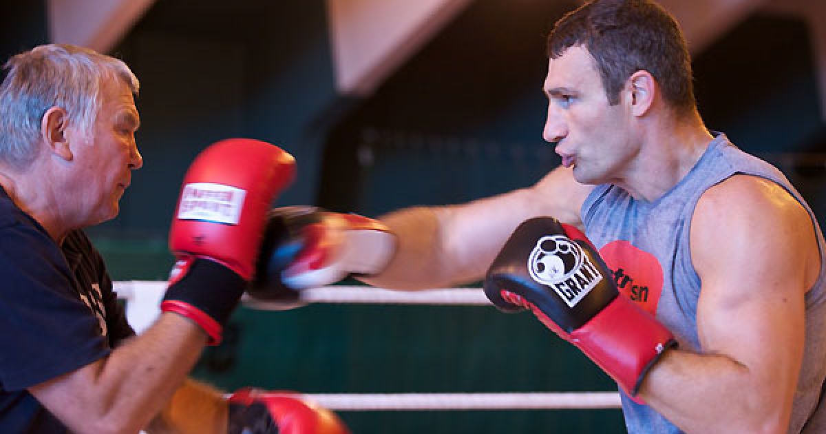 Кличко завершив тренування перед боєм з Адамеком / © www.klitschko.com