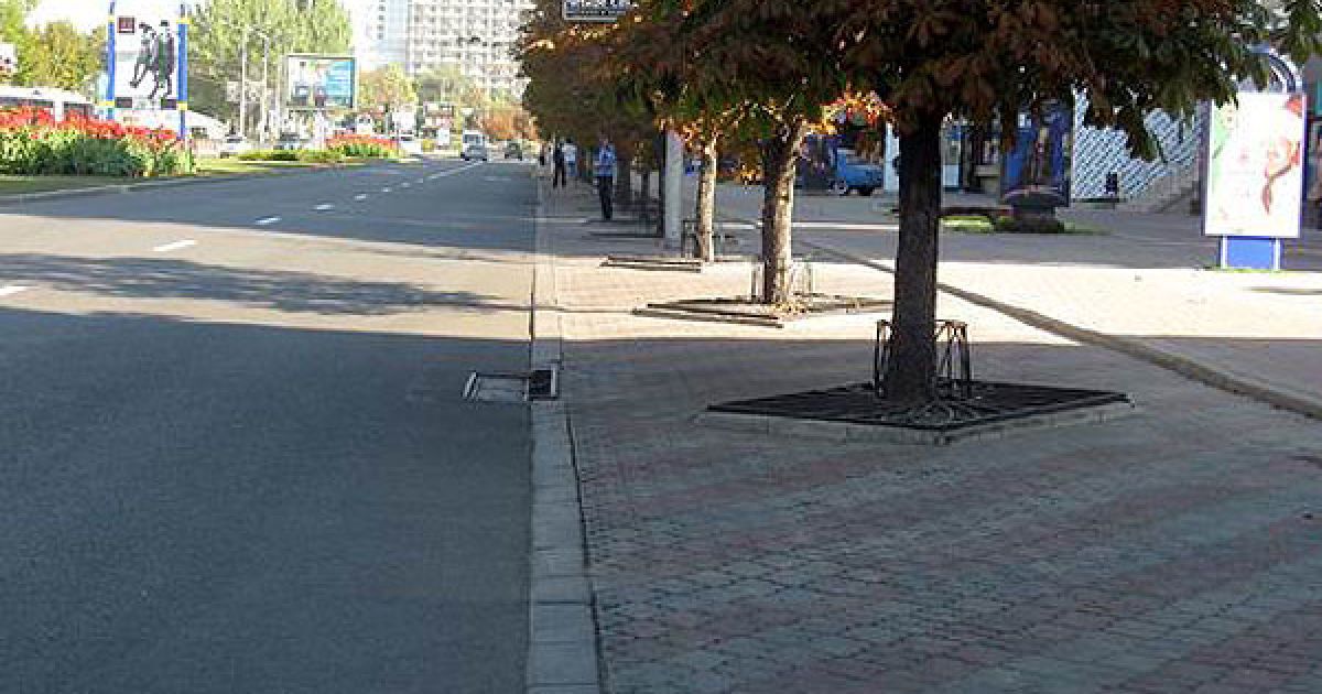 Центр Донецька перекрили у зв&rsquo;язку з візитом президента Януковича / © ostro.org