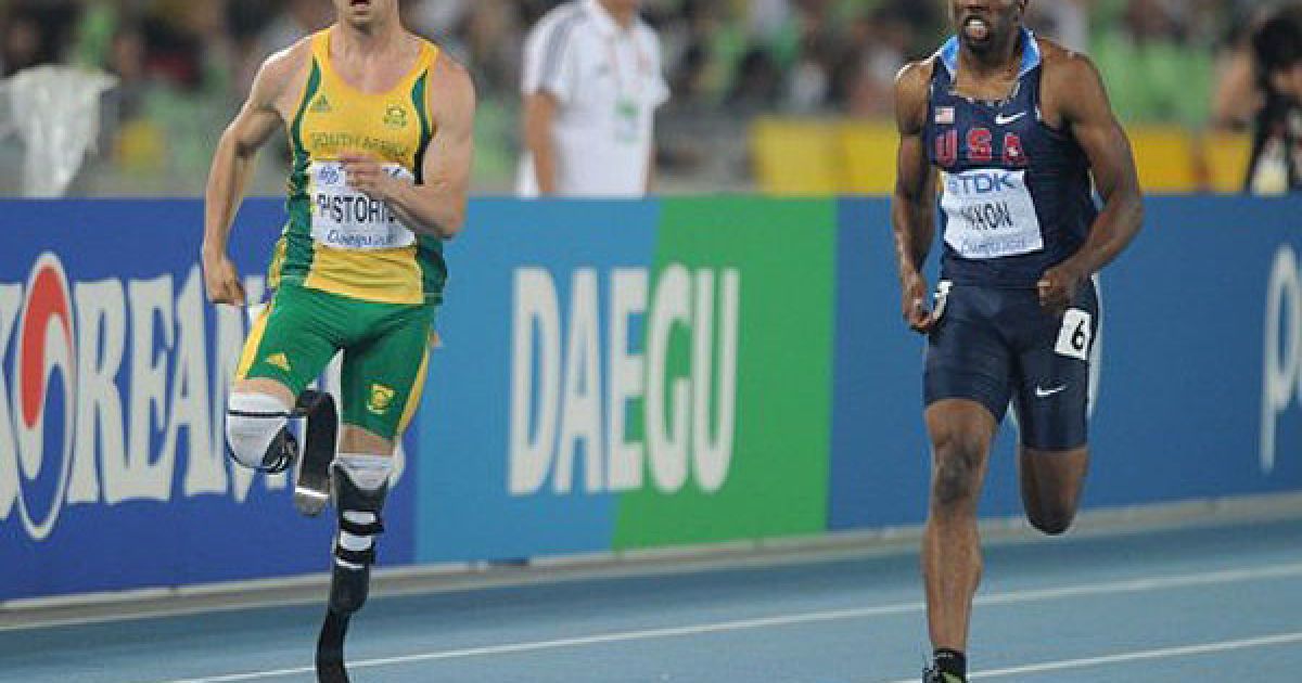 Оскар Пісторіус, спринтер з Південної Африки, виступає на Чемпіонаті світу з легкої атлетики / © AFP
