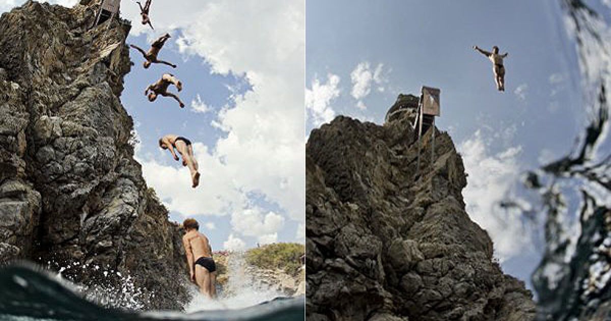 В Ялті вперше провели фінал престижної світової серії Red Bull Cliff Diving 2011. / © RedBullContentpool