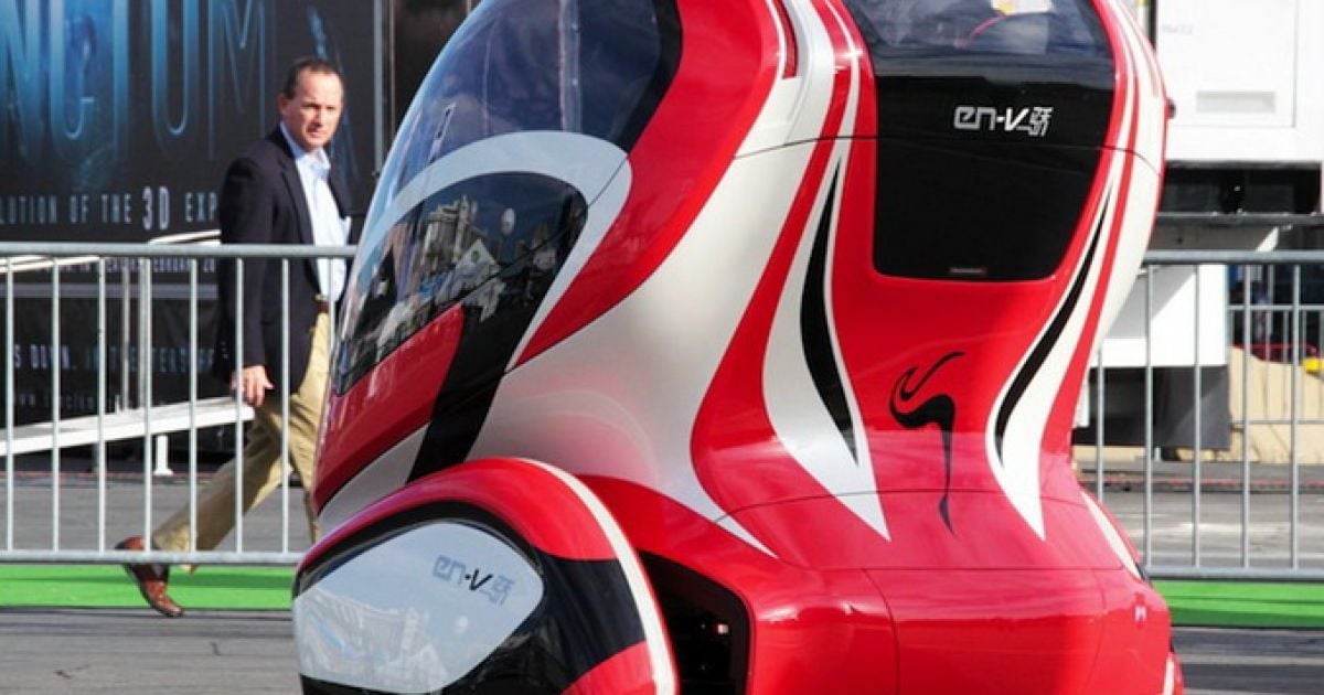 Концерн GM презентував новий двоколісний екологічно-чистий концепт-кар EN-V. / © Etoday
