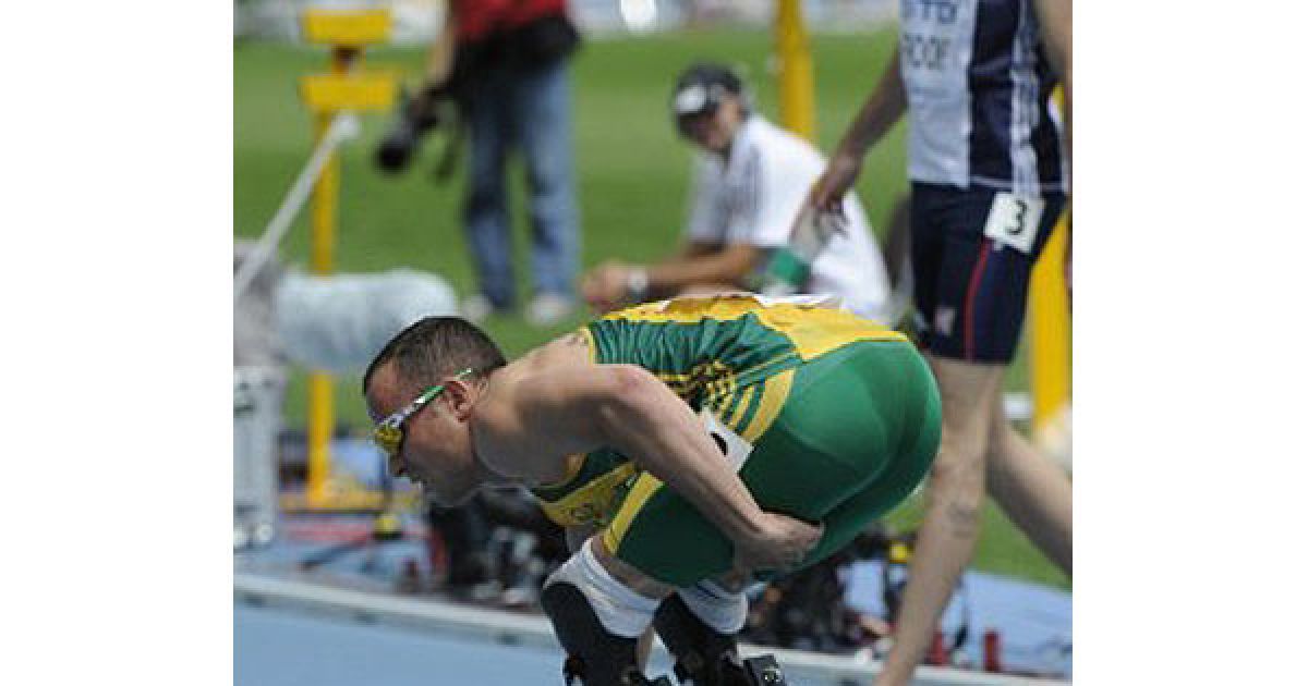 Оскар Пісторіус, спринтер з Південної Африки, виступає на Чемпіонаті світу з легкої атлетики / © AFP