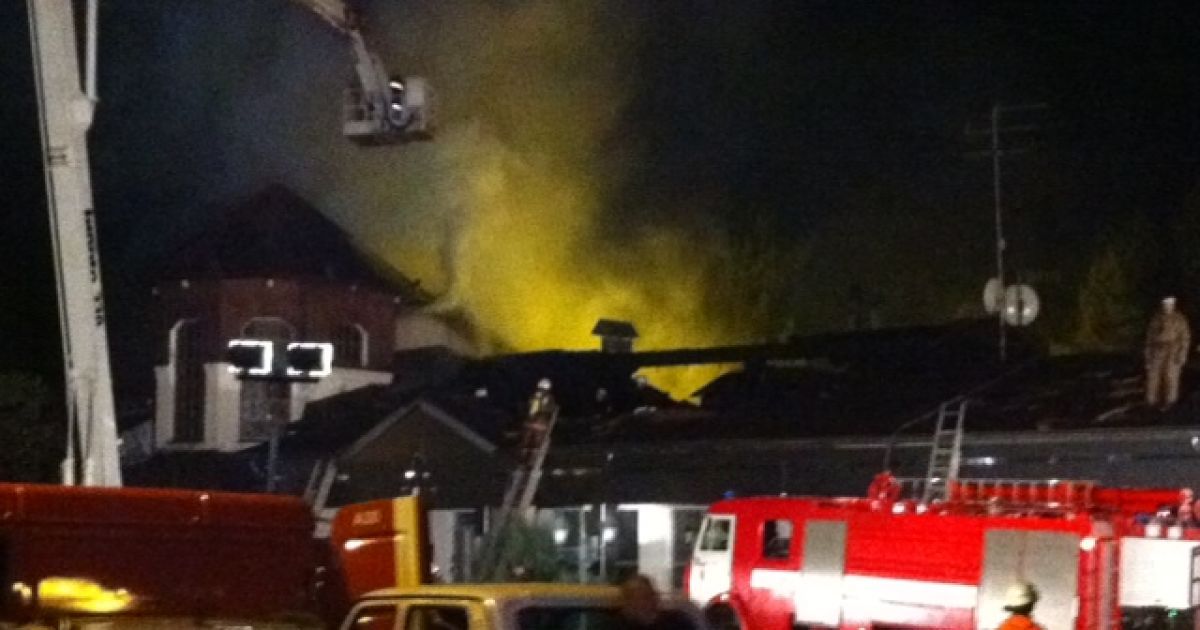 У Києві згорів ресторан