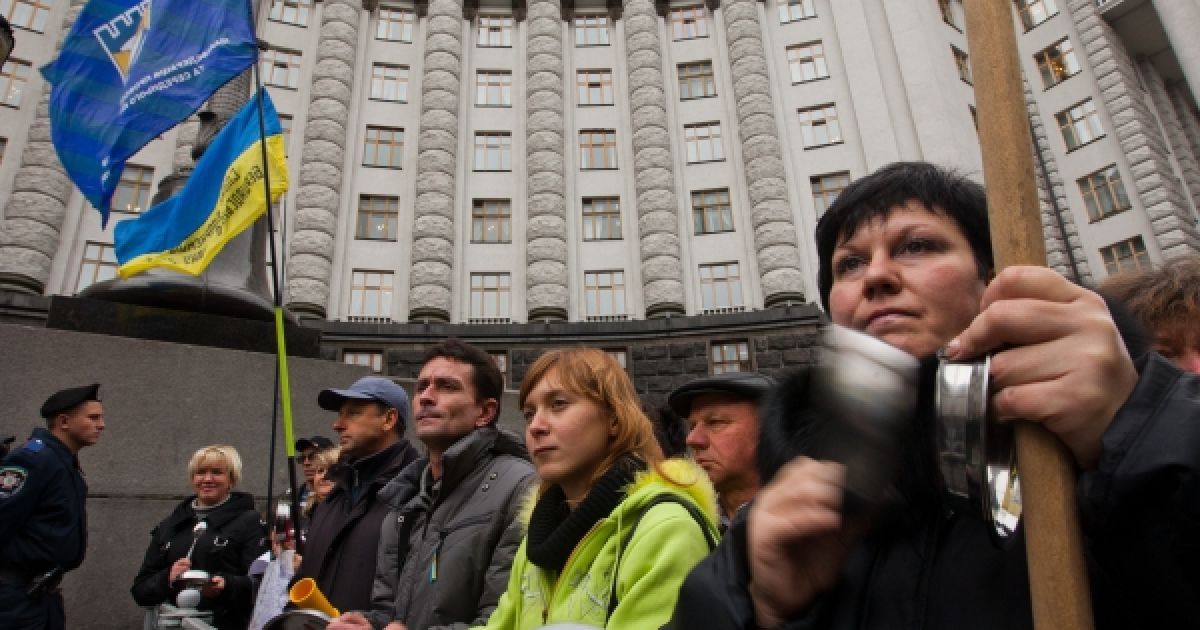 Сотні підприємців вийшли на "Марш порожніх гаманців" у Києві / © Украинское Фото