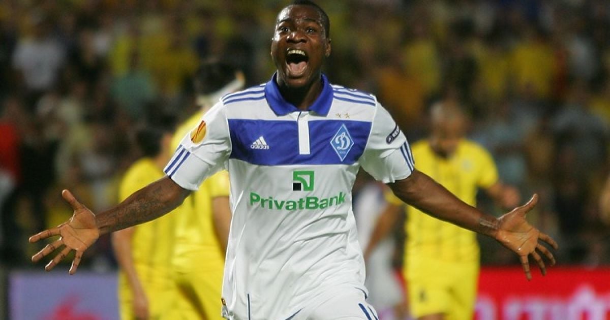 Браун Ідейє радіє взяттю воріт / © fcdynamo.kiev.ua