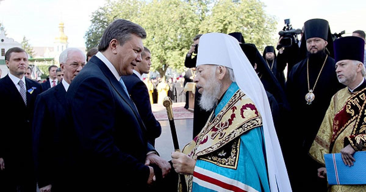 Подячний молебен який проводив митрополит Київській і всієї України Блаженніший Володимир. / © Офіційний сайт Президента України