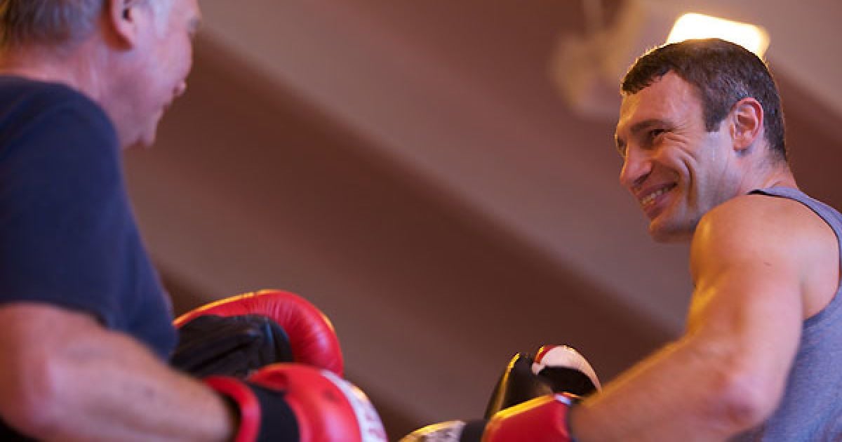 Кличко завершив тренування перед боєм з Адамеком / © www.klitschko.com