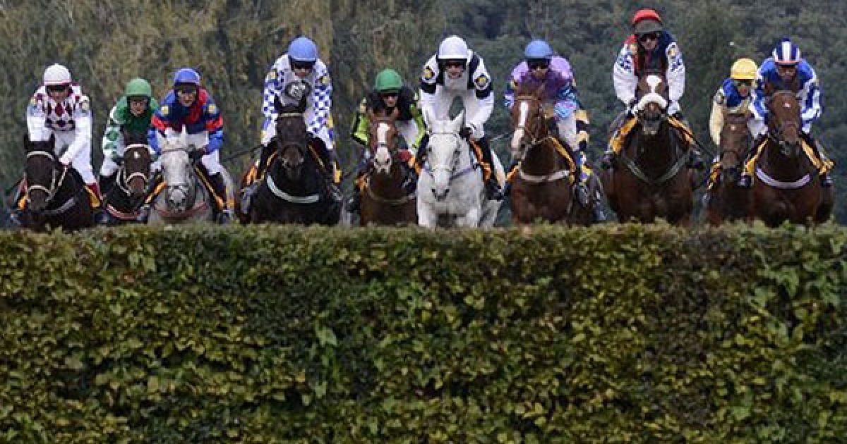 Чехія, Пардубіце. Чеський жокей Йозеф Вана (ліворуч) переміг на своєму коні у 121-му стипль-чейзі Велка Пардубіька у Східній Богемії. / © AFP