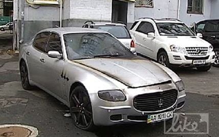 У Києві виявлено обгорілий Maserati Мілевського