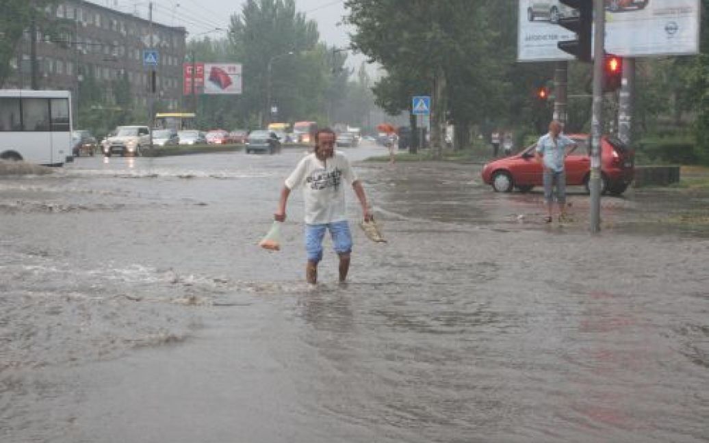 Запоріжжя затопила ураганна злива / © Репортер Запоріжжя