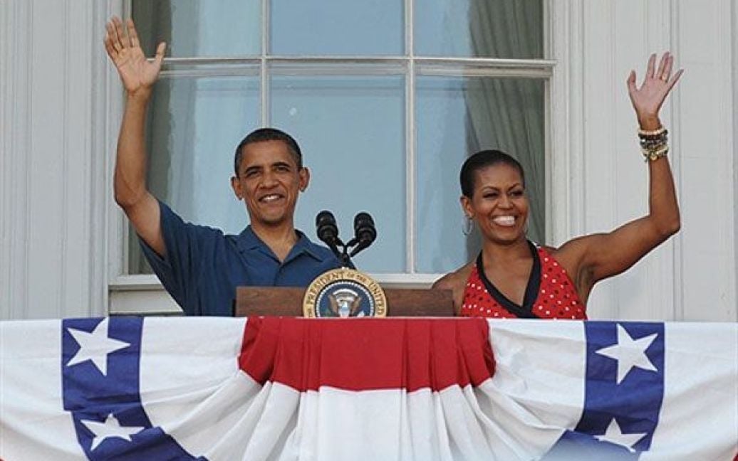 Президент США Барак Обама і перша леді Мішель Обама привітали американців з Днем незалежності / © AFP