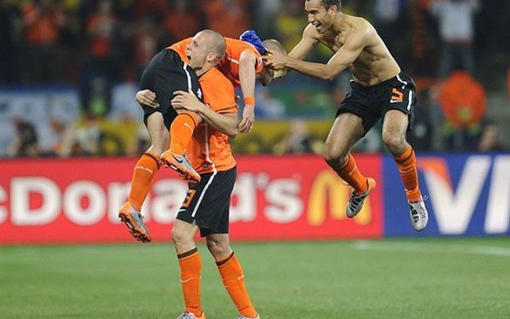 Нідерланди перемогли Бразилію у чвертьфіналі Мундіалю і у півфіналі гратимуть з Уругваєм. / © Getty Images/Fotobank