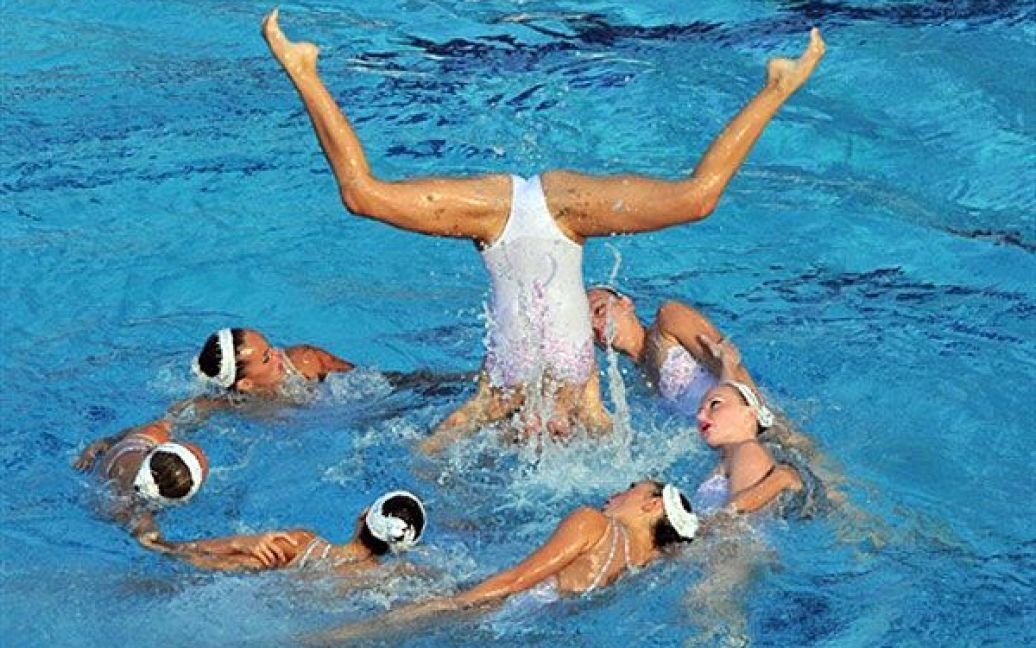 На чемпіонаті Європи з водних видів спорту в Будапешті українки завоювали чотири "бронзи" у синхронному плаванні. / © AFP