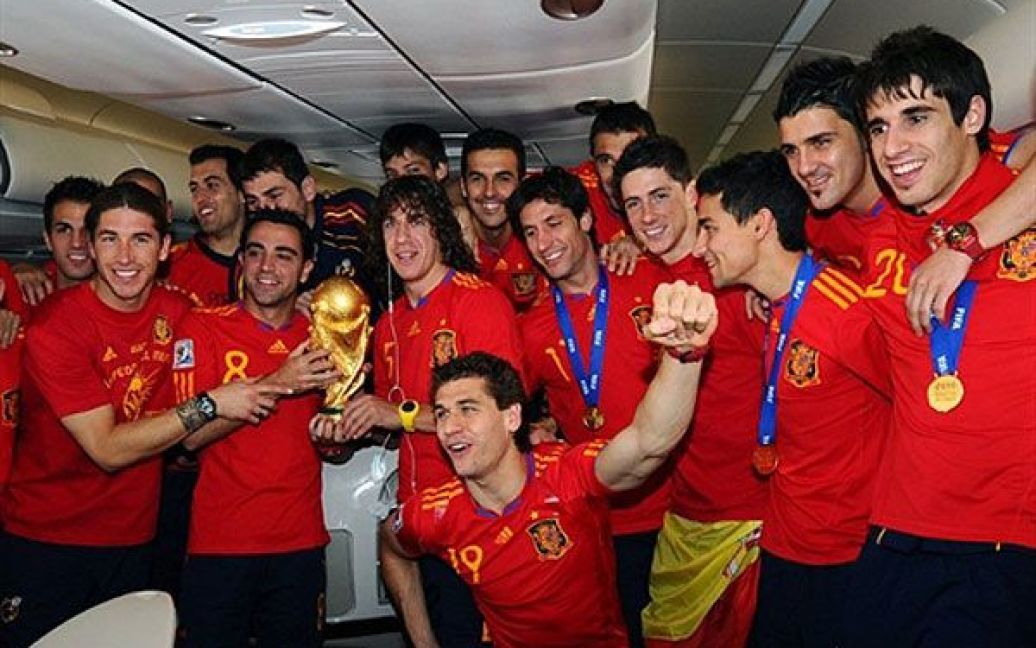 Чемпіони світу 2010 - збірна Іспанії / © AFP