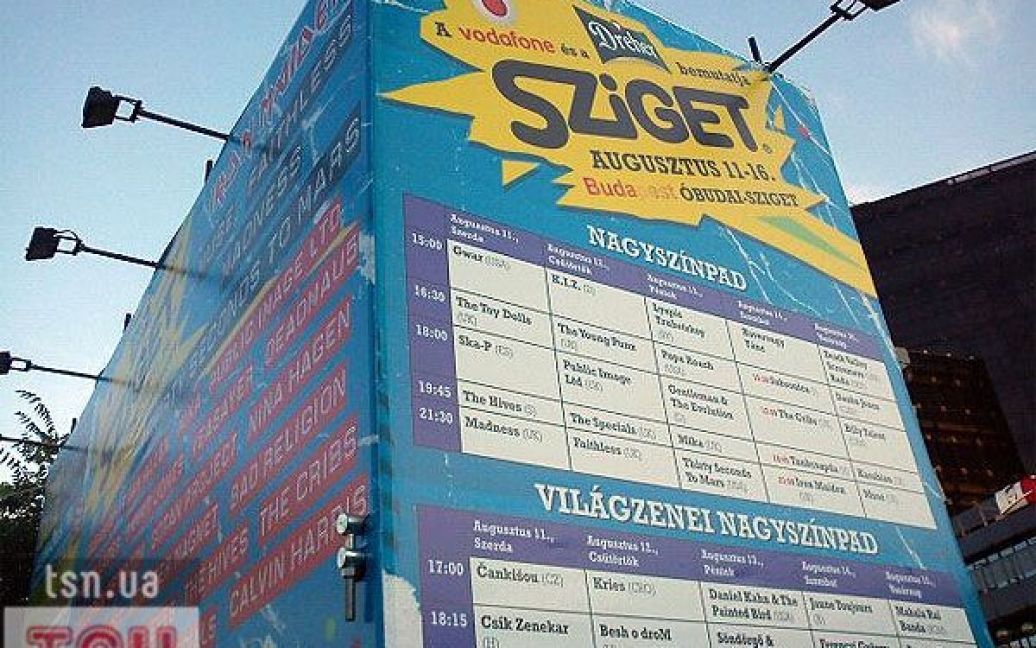 У Будапешті стартував фестиваль "Sziget-2010" / © ТСН.ua
