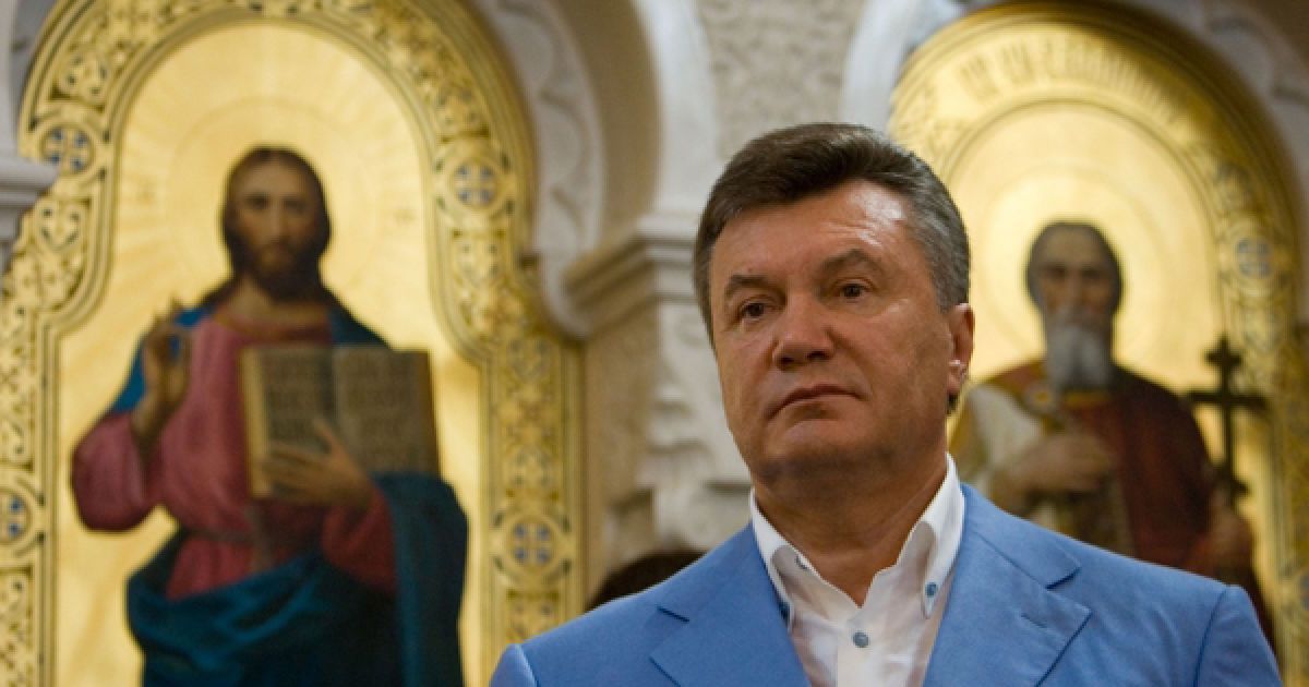 Кількома днями раніше патріарх Московський і Всієї Русі Кирило охарактеризував Янукович як людину глибоко віруючу. / © Офіційний сайт Президента України