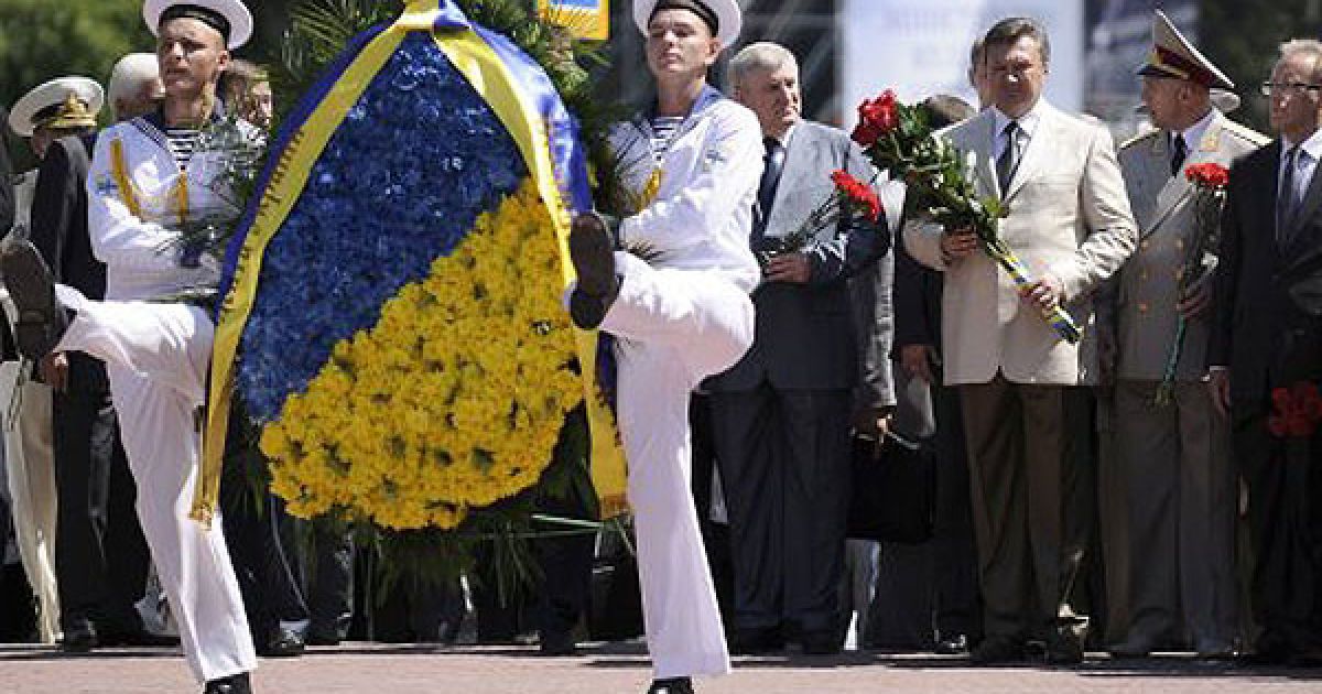 Президент України взяв участь в урочистостях з нагоди Дня Військово-морських сил України у Севастополі. / © УНІАН