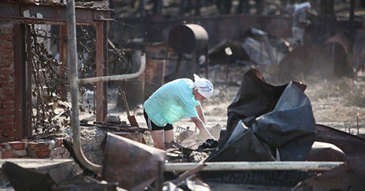 Всього в Нижньогородській області згоріли 759 будинків. / © AFP