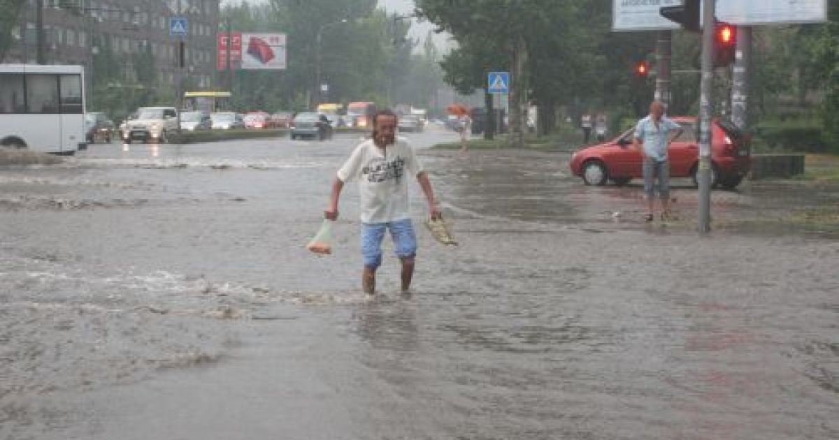 Запоріжжя затопила ураганна злива / © Репортер Запоріжжя