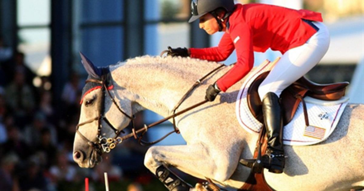 Виступ Лори Краут з США на Чемпіонаті Світу з кінного спорту у Ахені, Німеччина. / © AFP